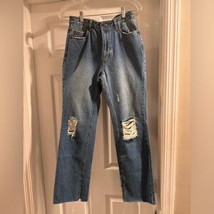 NWT Avec Les Filles High Wasted Mom Jeans